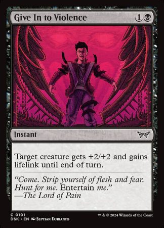 Give In to Violence - (101) - Magic the Gathering Duskmourn: House of Horror Singles