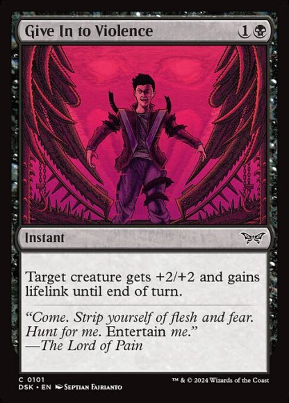 Give In to Violence - (101) - Magic the Gathering Duskmourn: House of Horror Singles