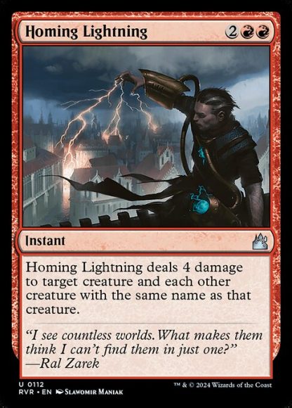 Homing Lightning - (112) - Magic the Gathering Ravnica Remastered Singles