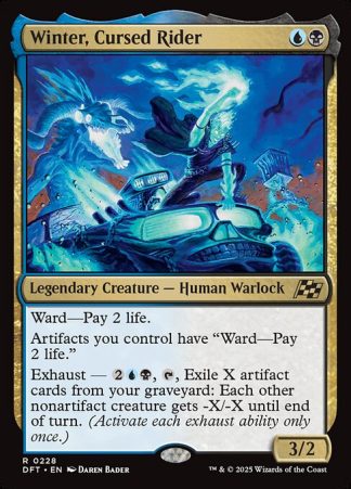 Winter, Cursed Rider - (228) - Magic the Gathering Aetherdrift Singles