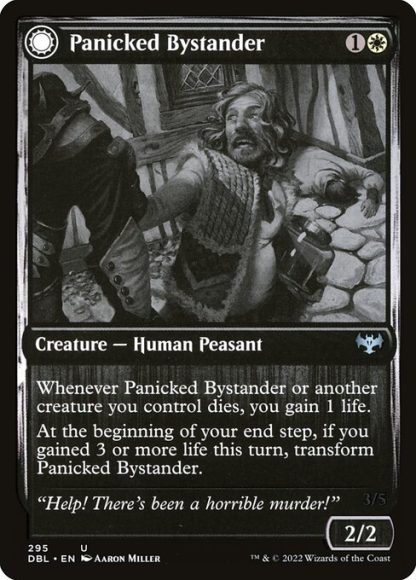 Panicked Bystander // Cackling Culprit - (295) - Magic the Gathering Innistrad: Double Feature Singles