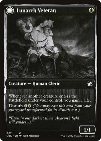 Lunarch Veteran // Luminous Phantom - (27) - Magic the Gathering Innistrad: Double Feature Singles
