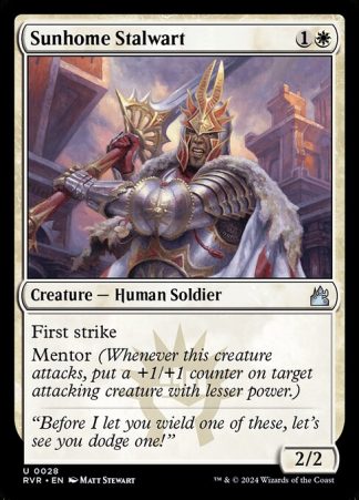 Sunhome Stalwart - (28) - Magic the Gathering Ravnica Remastered Singles