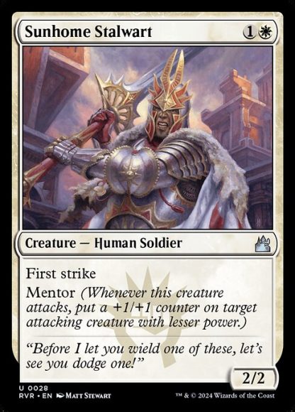 Sunhome Stalwart - (28) - Magic the Gathering Ravnica Remastered Singles