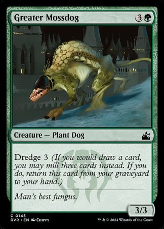 Greater Mossdog - (145) - Magic the Gathering Ravnica Remastered Singles