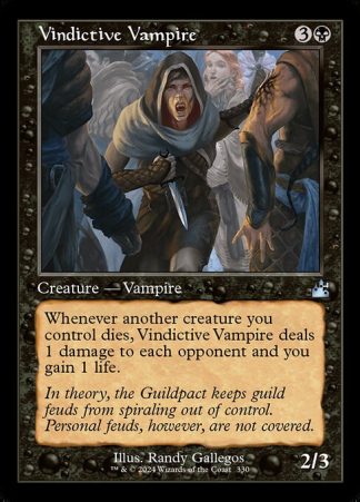 Vindictive Vampire - (330) - Magic the Gathering Ravnica Remastered Singles