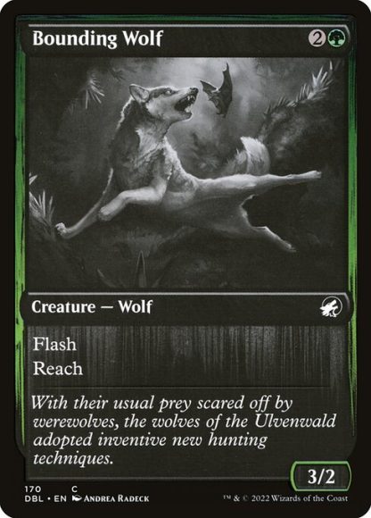 Bounding Wolf - (170) - Magic the Gathering Innistrad: Double Feature Singles