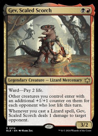 Gev, Scaled Scorch - (214) - Magic the Gathering Bloomburrow Singles