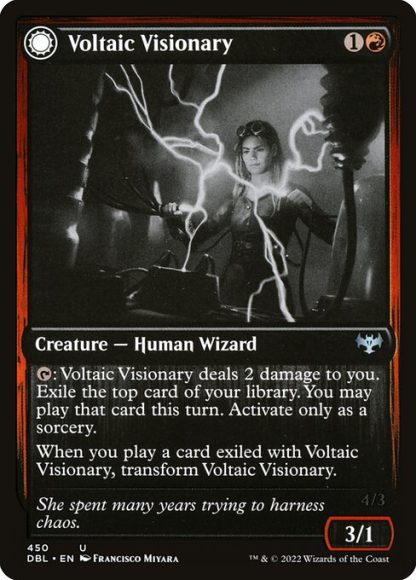 Voltaic Visionary // Volt-Charged Berserker - (450) - Magic the Gathering Innistrad: Double Feature Singles