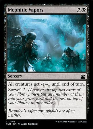 Mephitic Vapors - (85) - Magic the Gathering Ravnica Remastered Singles