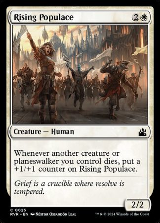 Rising Populace - (25) - Magic the Gathering Ravnica Remastered Singles