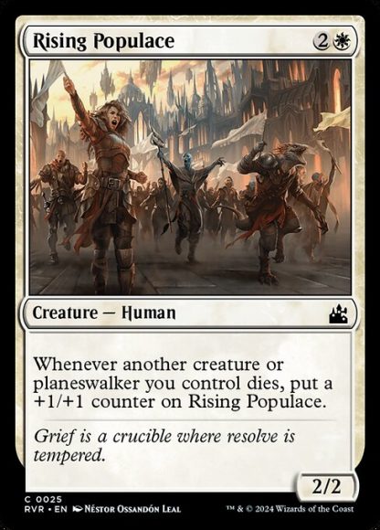 Rising Populace - (25) - Magic the Gathering Ravnica Remastered Singles