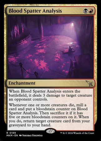 Blood Spatter Analysis - (189) - Magic the Gathering Murders at Karlov Manor Singles