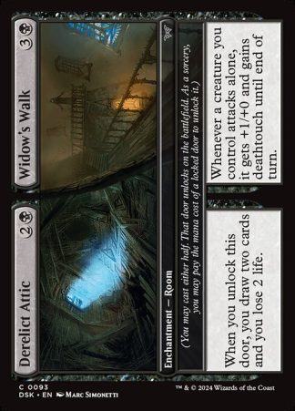 Derelict Attic // Widow's Walk - (93) - Magic the Gathering Duskmourn: House of Horror Singles