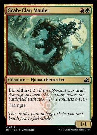 Scab-Clan Mauler - (219) - Magic the Gathering Ravnica Remastered Singles