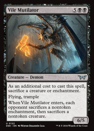 Vile Mutilator - (122) - Magic the Gathering Duskmourn: House of Horror Singles