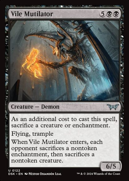 Vile Mutilator - (122) - Magic the Gathering Duskmourn: House of Horror Singles