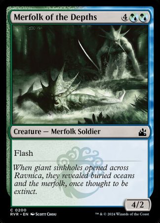 Merfolk of the Depths - (200) - Magic the Gathering Ravnica Remastered Singles