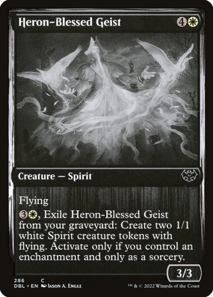 Heron-Blessed Geist - (286) - Magic the Gathering Innistrad: Double Feature Singles