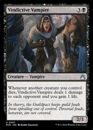 Vindictive Vampire - (97) - Magic the Gathering Ravnica Remastered Singles