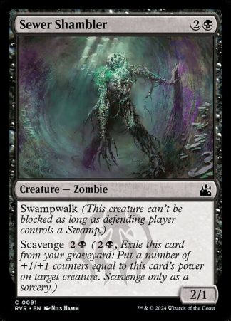 Sewer Shambler - (91) - Magic the Gathering Ravnica Remastered Singles