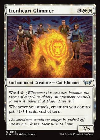 Lionheart Glimmer - (19) - Magic the Gathering Duskmourn: House of Horror Singles