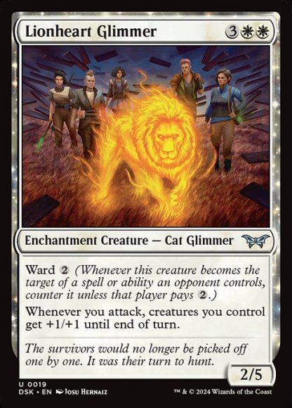 Lionheart Glimmer - (19) - Magic the Gathering Duskmourn: House of Horror Singles