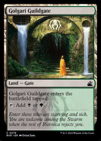 Golgari Guildgate - (278) - Magic the Gathering Ravnica Remastered Singles