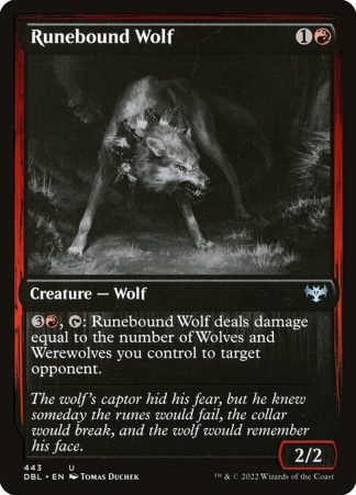 Runebound Wolf - (443) - Magic the Gathering Innistrad: Double Feature Singles