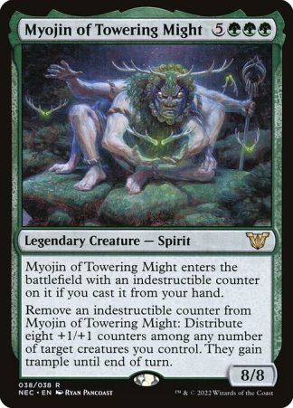 Myojin of Towering Might - (38) - Magic the Gathering Neon Dynasty Commander Singles