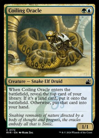 Coiling Oracle - (172) - Magic the Gathering Ravnica Remastered Singles