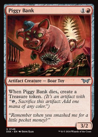 Piggy Bank - (148) - Magic the Gathering Duskmourn: House of Horror Singles