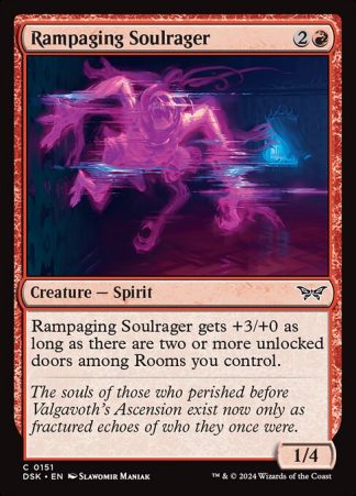 Rampaging Soulrager - (151) - Magic the Gathering Duskmourn: House of Horror Singles