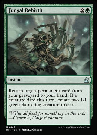 Fungal Rebirth - (142) - Magic the Gathering Ravnica Remastered Singles