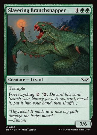 Slavering Branchsnapper - (198) - Magic the Gathering Duskmourn: House of Horror Singles