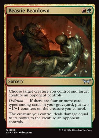 Beastie Beatdown - (210) - Magic the Gathering Duskmourn: House of Horror Singles