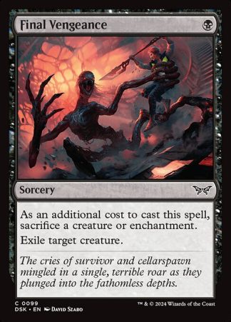 Final Vengeance - (99) - Magic the Gathering Duskmourn: House of Horror Singles