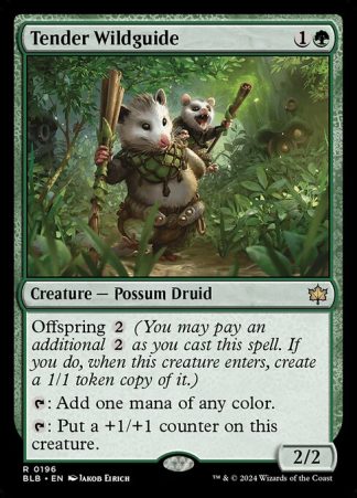 Tender Wildguide - (196) - Magic the Gathering Bloomburrow Singles