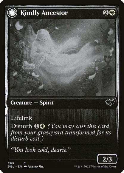 Kindly Ancestor // Ancestor's Embrace - (289) - Magic the Gathering Innistrad: Double Feature Singles