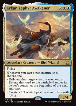 Kykar, Zephyr Awakener - (122) - Magic the Gathering Foundations Singles