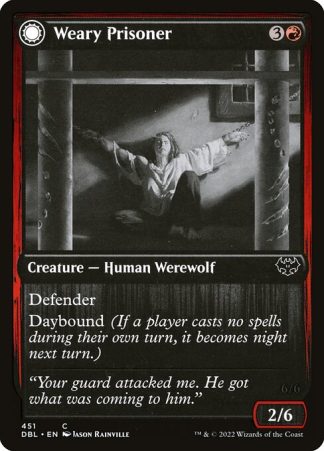 Weary Prisoner // Wrathful Jailbreaker - (451) - Magic the Gathering Innistrad: Double Feature Singles