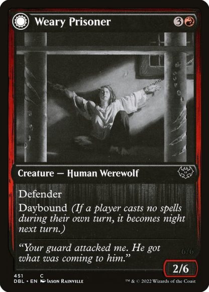 Weary Prisoner // Wrathful Jailbreaker - (451) - Magic the Gathering Innistrad: Double Feature Singles