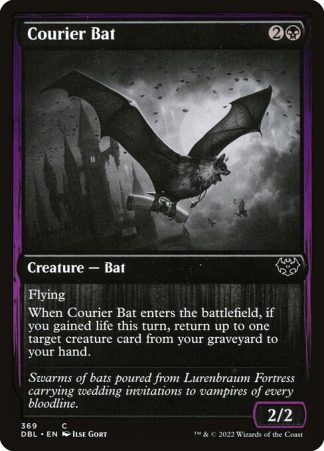 Courier Bat - (369) - Magic the Gathering Innistrad: Double Feature Singles