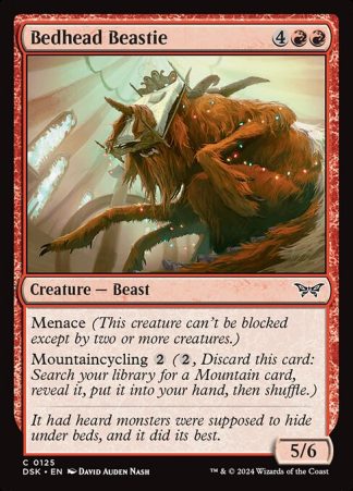 Bedhead Beastie - (125) - Magic the Gathering Duskmourn: House of Horror Singles
