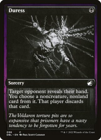 Duress - (98) - Magic the Gathering Innistrad: Double Feature Singles