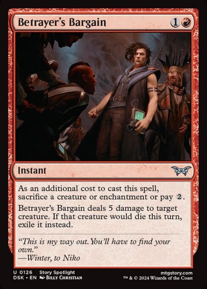 Betrayer's Bargain - (126) - Magic the Gathering Duskmourn: House of Horror Singles