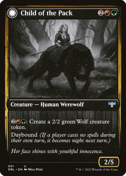 Child of the Pack // Savage Packmate - (501) - Magic the Gathering Innistrad: Double Feature Singles