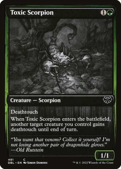 Toxic Scorpion - (491) - Magic the Gathering Innistrad: Double Feature Singles