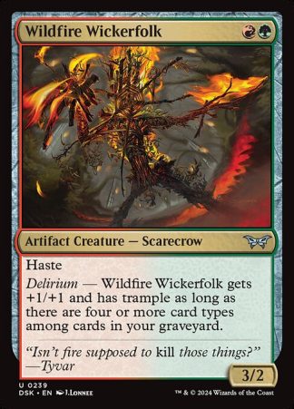 Wildfire Wickerfolk - (239) - Magic the Gathering Duskmourn: House of Horror Singles