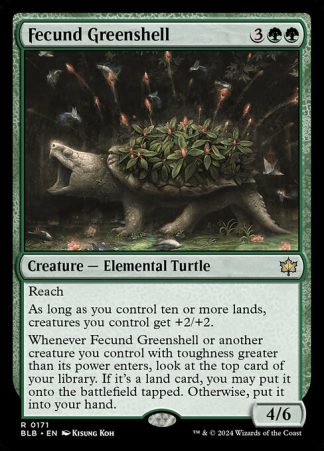 Fecund Greenshell - (171) - Magic the Gathering Bloomburrow Singles